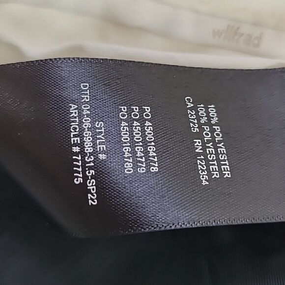 Wilfred High Rise Trousers Size 6 - Picture 8 of 8